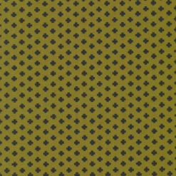 The Christmas Card 5777-22 Crosses Green By Sweetwater For Moda Fabrics