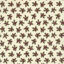 Christmas At Buttermilk Acres C10903-CREAM Holly Cream By Riley Blake Designs